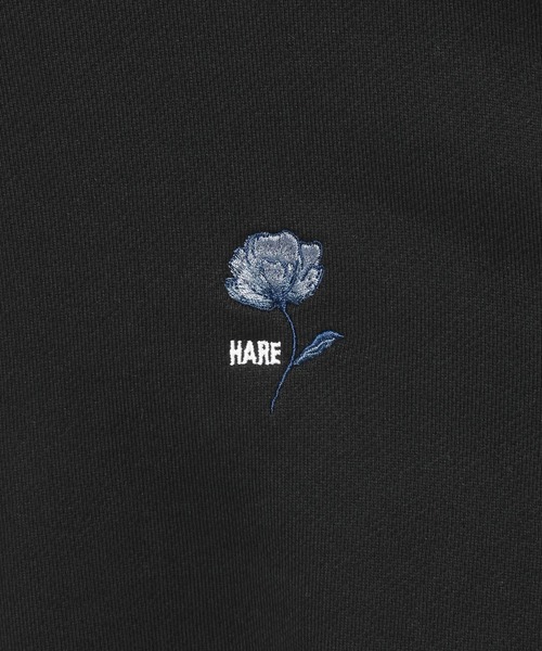 HARE（ハレ）の「フラワーHAREロゴスウェット(HARE)（スウェット・メンズ・ブラック/レッド/グレー系その他/ホワイト/パープル・SMALL/MEDIUM）」の14枚目の写真