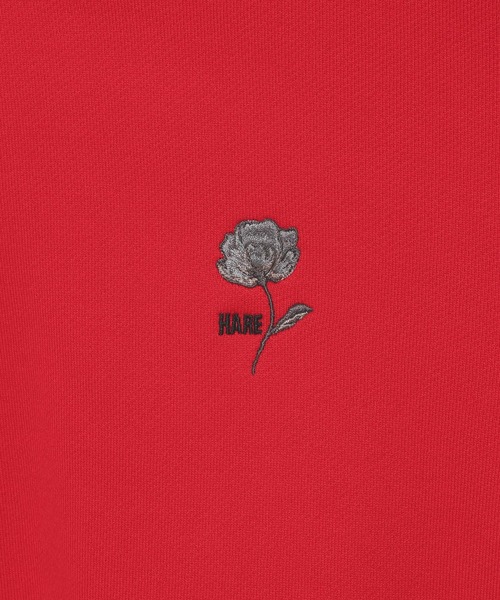HARE（ハレ）の「フラワーHAREロゴスウェット(HARE)（スウェット・メンズ・ブラック/レッド/グレー系その他/ホワイト/パープル・SMALL/MEDIUM）」の16枚目の写真