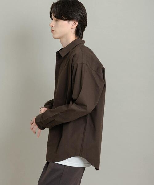 SENSE OF PLACE by URBAN RESEARCH（センスオブプレイスバイアーバンリサーチ）の「コンフォートピーチブロードシャツ（シャツ/ブラウス・メンズ・グレー系その他/ライトブルー/ダークブラウン/ベージュ系その他・MEDIUM/LARGE）」の22枚目の写真