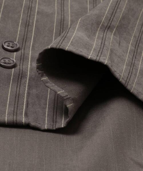 SENSE OF PLACE by URBAN RESEARCH（センスオブプレイスバイアーバンリサーチ）の「コンフォートピーチブロードシャツ（シャツ/ブラウス・メンズ・グレー系その他/ライトブルー/ダークブラウン/ベージュ系その他・MEDIUM/LARGE）」の12枚目の写真