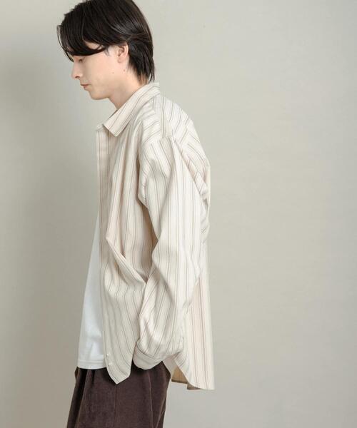 SENSE OF PLACE by URBAN RESEARCH（センスオブプレイスバイアーバンリサーチ）の「コンフォートピーチブロードシャツ（シャツ/ブラウス・メンズ・グレー系その他/ライトブルー/ダークブラウン/ベージュ系その他・MEDIUM/LARGE）」の15枚目の写真