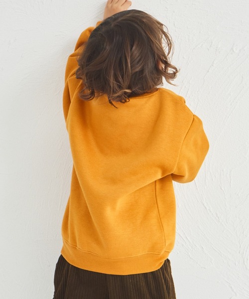 pairmanon(ペアマノン)の「【ぬくふわ】ユニセックス ワンポイント アソート刺繍 裏起毛 トレーナー(スウェット・キッズ・オレンジ/ベージュ/ピンク系その他/ライトピンク/ライトブルー/ネイビー・100/140/130/150/110/120/90)」の15枚目の写真