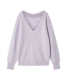 SNIDEL | フォックス衿レースプルオーバー(ニット/セーター)