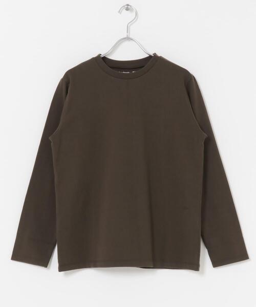 URBAN RESEARCH DOORS（アーバンリサーチドアーズ）の「Grow Organic クルーネックロングスリーブTシャツ（Tシャツ/カットソー・レディース・ブラウン/オフホワイト・MEDIUM）」の6枚目の写真