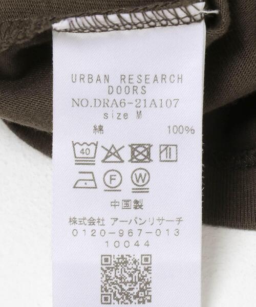 URBAN RESEARCH DOORS（アーバンリサーチドアーズ）の「Grow Organic クルーネックロングスリーブTシャツ（Tシャツ/カットソー・レディース・ブラウン/オフホワイト・MEDIUM）」の3枚目の写真