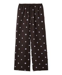 emmi | フラワーエンブロイダリーウエストゴムパンツ(その他パンツ)