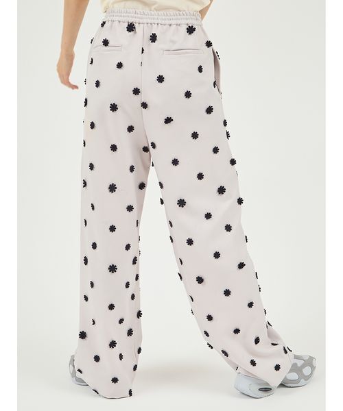 セール】フラワーエンブロイダリーウエストゴムパンツ（その他パンツ