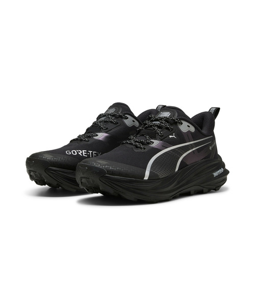 PUMA(プーマ)の「PUMA プーマ ウィメンズ ヴォヤージュ ニトロ 4 ゴアテックス ランニングシ(スニーカー・レディース・ブラック×シルバー・26.0cm/25.5cm/25.0cm/22.0cm/22.5cm/24.0cm/24.5cm/23.0cm/23.5cm)」の2枚目の写真