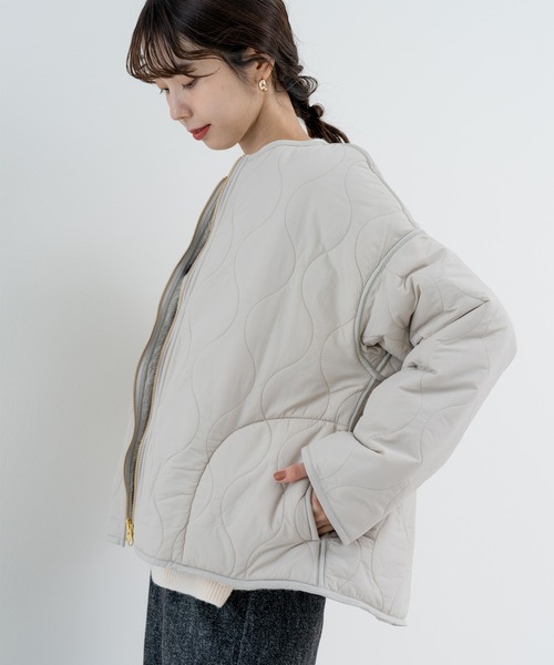 ANNA LUNA(アンナルナ)の「【ANNA LUNA】 2WAY 中綿 リバーシブル ブルゾン(ブルゾン・レディース・ベージュ/ブラック・MEDIUM)」の20枚目の写真