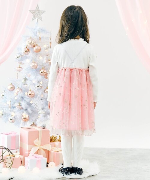 apres les cours(アプレレクール)の「【リンク】Holidayワンピース_アプレレクールマシェリ_ジュニア対応(ワンピース・キッズ・サックスブルー/ピンク・140/130/120/110/100/90/80)」の10枚目の写真