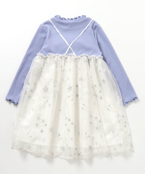 apres les cours(アプレレクール)の「【リンク】Holidayワンピース_アプレレクールマシェリ_ジュニア対応(ワンピース・キッズ・サックスブルー/ピンク・140/130/120/110/100/90/80)」の4枚目の写真