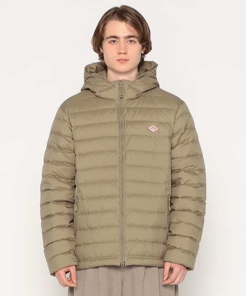 MEN'S NYLON TAFFETA MIDDLE DOWN HOODED JACKET（ダウンジャケット