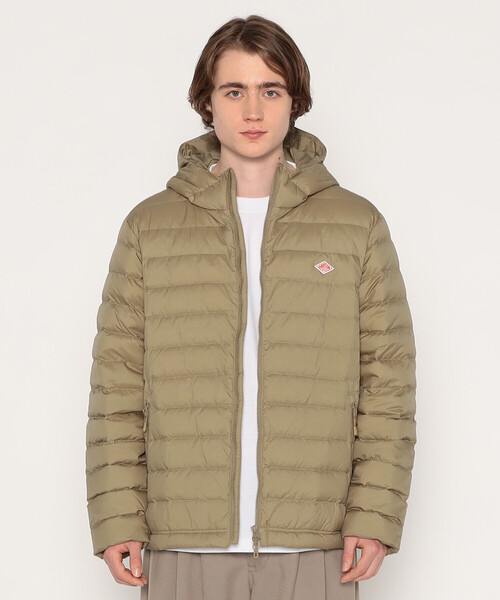 MEN'S NYLON TAFFETA MIDDLE DOWN HOODED JACKET（ダウンジャケット