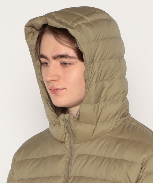MEN'S NYLON TAFFETA MIDDLE DOWN HOODED JACKET（ダウンジャケット