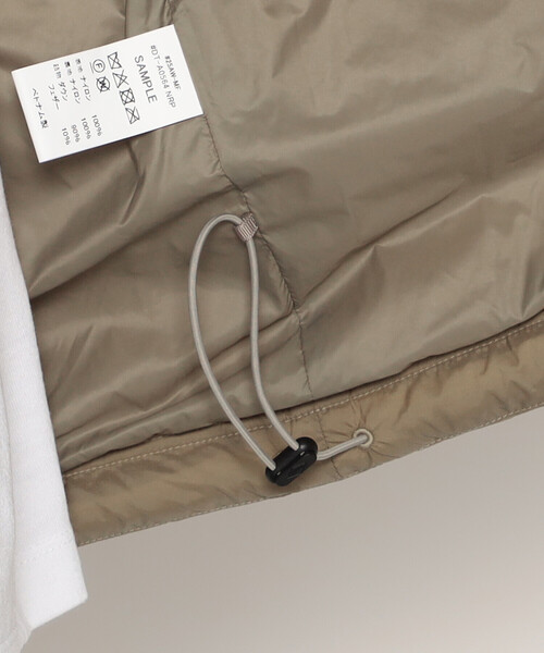 DANTON（ダントン）の「MEN'S NYLON TAFFETA MIDDLE DOWN HOODED JACKET（ダウンジャケット/コート・メンズ・ブラック/グレー系その他/ベージュ・L/XL/M/S/XXL/XS）」の16枚目の写真