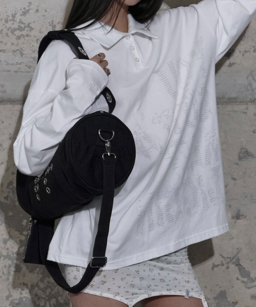 FANCY CLUB（ファンシークラブ）の「【日本未発売/WEB限定】FANCY CLUB(ファンシークラブ)/大容量 2WAY アイレット ダッフルバッグ ショルダー トートバッグ//FFFF EYELET DUFFLE BAG（ショルダーバッグ・レディース・グリーン系カモフラージュ/ブラック・FREE）」の7枚目の写真