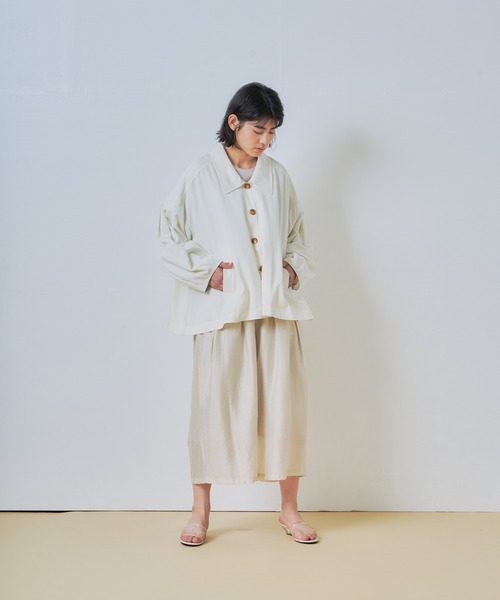 WHYTO.(ホワイト)の「「WHYTO. / ホワイト」シアーボリュームトラウザー(その他パンツ・レディース・ブラウン系その他/ライトベージュ/ブラック/ブルー・38/36)」の16枚目の写真