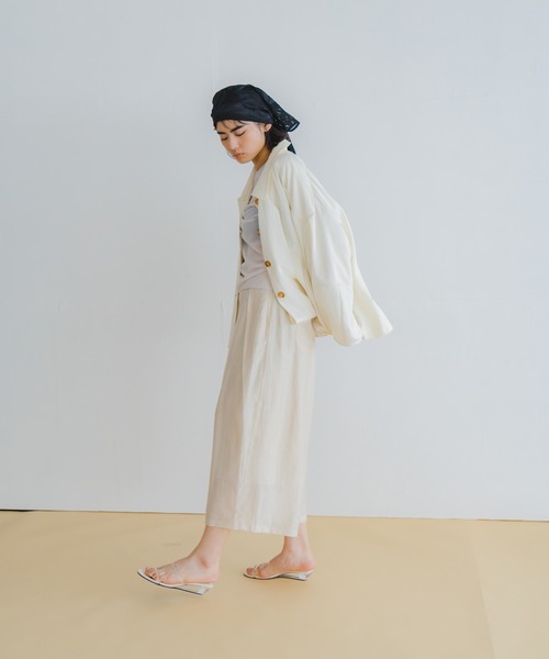 WHYTO.(ホワイト)の「「WHYTO. / ホワイト」シアーボリュームトラウザー(その他パンツ・レディース・ブラウン系その他/ライトベージュ/ブラック/ブルー・38/36)」の19枚目の写真
