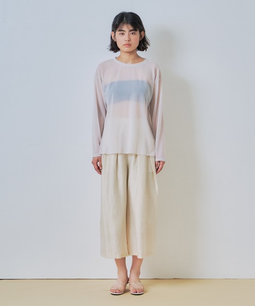 WHYTO.(ホワイト)の「「WHYTO. / ホワイト」シアーボリュームトラウザー(その他パンツ・レディース・ブラウン系その他/ライトベージュ/ブラック/ブルー・38/36)」の20枚目の写真