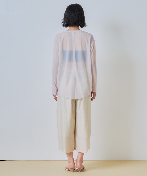 WHYTO.(ホワイト)の「「WHYTO. / ホワイト」シアーボリュームトラウザー(その他パンツ・レディース・ブラウン系その他/ライトベージュ/ブラック/ブルー・38/36)」の22枚目の写真