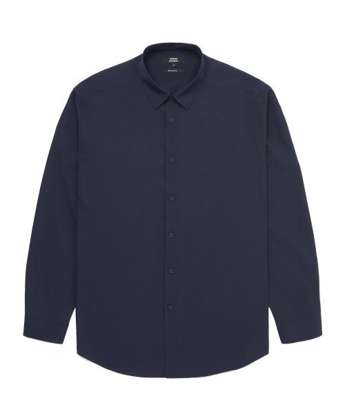 MUSINSA STANDARD（ムシンサスタンダード）の「リラックスフィットシルキーシャツ[ダークネイビー]（シャツ/ブラウス・メンズ・その他・MEDIUM/LARGE/X-LARGE/XX-LARGE/SMALL）」の2枚目の写真