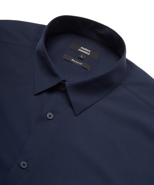 MUSINSA STANDARD（ムシンサスタンダード）の「リラックスフィットシルキーシャツ[ダークネイビー]（シャツ/ブラウス・メンズ・その他・MEDIUM/LARGE/X-LARGE/XX-LARGE/SMALL）」の6枚目の写真