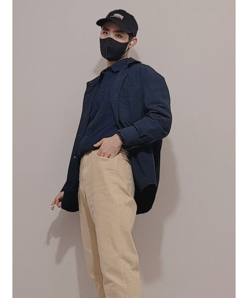 MUSINSA STANDARD（ムシンサスタンダード）の「リラックスフィットシルキーシャツ[ダークネイビー]（シャツ/ブラウス・メンズ・その他・MEDIUM/LARGE/X-LARGE/XX-LARGE/SMALL）」の18枚目の写真