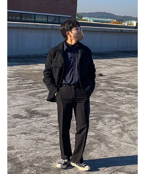 MUSINSA STANDARD（ムシンサスタンダード）の「リラックスフィットシルキーシャツ[ダークネイビー]（シャツ/ブラウス・メンズ・その他・MEDIUM/LARGE/X-LARGE/XX-LARGE/SMALL）」の21枚目の写真