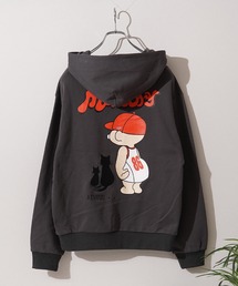 【MEMORY】ヘビーウェイト 黒猫バブチャンプルパーカー / Black Cat Bubble Mix-and-Match Hoodie