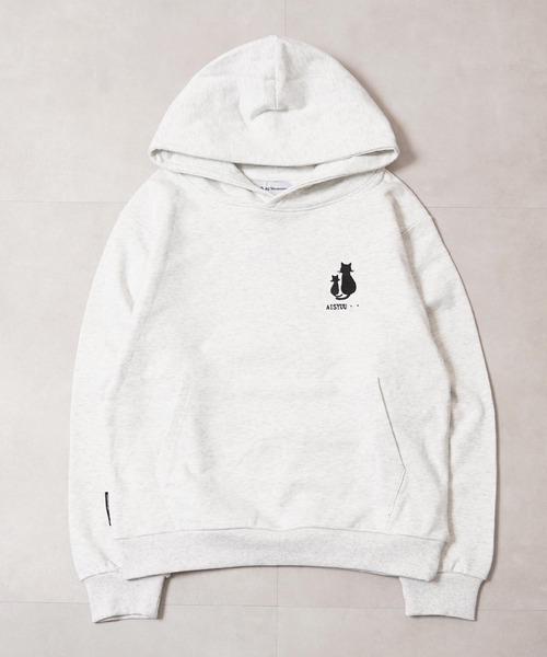 #MEMORY（メモリー）の「【MEMORY】ヘビーウェイト 黒猫バブチャンプルパーカー / Black Cat Bubble Mix-and-Match Hoodie（パーカー・メンズ・ネイビー/ホワイト系/チャコールグレー・M/L/XL）」の5枚目の写真