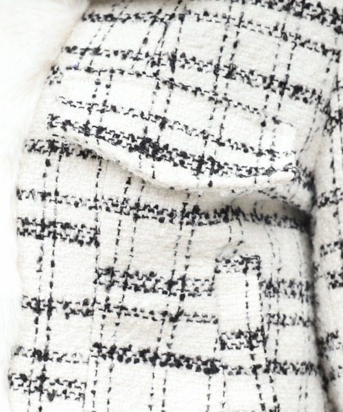 新品【 PARTY/ロイヤルパーティー】ファー付ツイードジャケット ROYAL PARTY｜ファー付ツイードジャケット | Rakuten Fashion(楽天