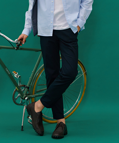 CHASECULT(チェイスカルト)の「男性テーパードサイドバンディングチノパンツ-ネイビー(その他パンツ・メンズ・ネイビー・70/76/82/86)」の5枚目の写真