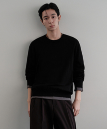 MUSINSA STANDARD（ムシンサスタンダード）の「ウォッシャブルスーピマコットンクルーネックニット[ブラック]（ニット/セーター）」