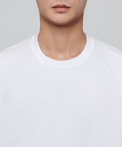 MUSINSA STANDARD（ムシンサスタンダード）の「ヘビーウェイトリラックスクルーネックTシャツ[ホワイト]（Tシャツ/カットソー・メンズ・その他・SMALL/MEDIUM/LARGE/X-LARGE/XX-LARGE/XXX-LARGE）」の4枚目の写真