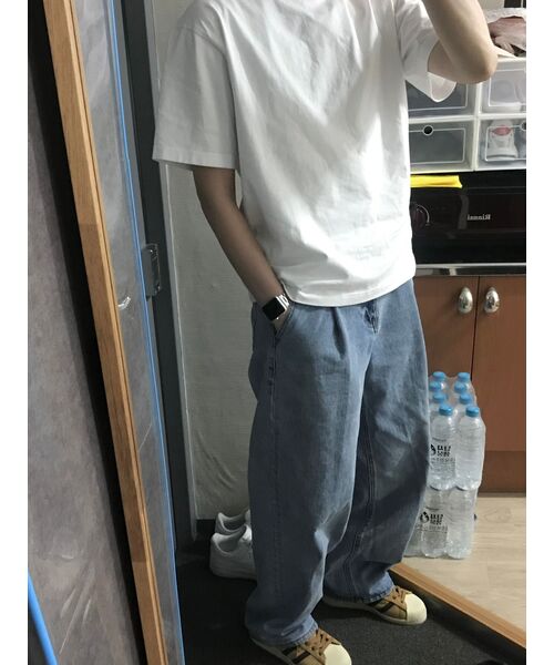MUSINSA STANDARD（ムシンサスタンダード）の「ヘビーウェイトリラックスクルーネックTシャツ[ホワイト]（Tシャツ/カットソー・メンズ・その他・SMALL/MEDIUM/LARGE/X-LARGE/XX-LARGE/XXX-LARGE）」の10枚目の写真