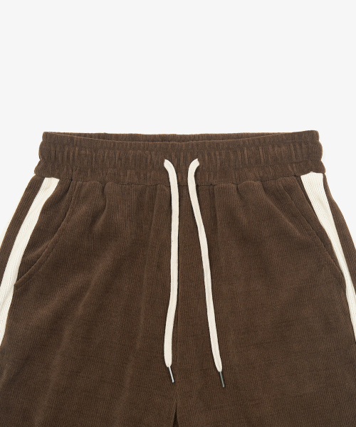 TOFFEE(トフィー)の「GL ダブルサイドライントラックバーティカルパンツ (ブラウン)(スウェットパンツ・メンズ・その他・SMALL/MEDIUM/LARGE/X-LARGE)」の3枚目の写真