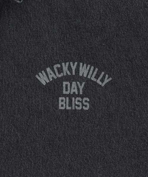 Wacky WiLLy(ワッキーウィリー)の「タイポウォッシングオーバーサイズデニムシャツブラック(シャツ/ブラウス・レディース・その他・LARGE/X-LARGE/SMALL/MEDIUM)」の5枚目の写真