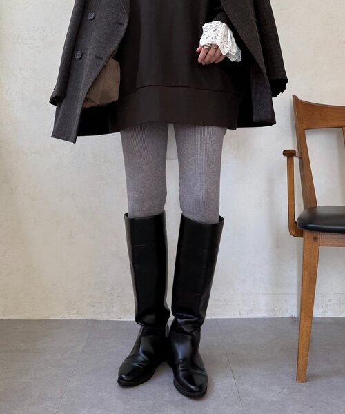 DouDou(ドゥドゥ)の「裏シャギーニットレギンス(その他パンツ・レディース・グレー/ブラック・FREE)」の19枚目の写真