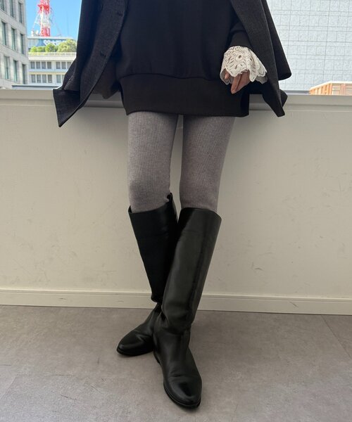 DouDou(ドゥドゥ)の「裏シャギーニットレギンス(その他パンツ・レディース・グレー/ブラック・FREE)」の20枚目の写真