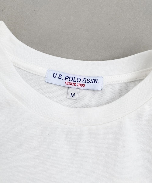 U.S. POLO ASSN.(ユーエスポロアッスン)の「moment+別注【U.S.POLO ASSN.】ワンポイント刺繍半袖Tシャツ(Tシャツ/カットソー・レディース・オフホワイト/ブラック/ピンク/オートミール/ネイビー/イエロー・M/L)」の13枚目の写真
