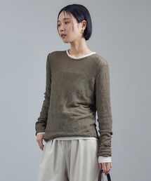 SALON adam et rope' | カーリーレースロングスリーブTシャツ(Tシャツ/カットソー)