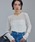 SALON adam et rope'�i�T���� �A�_�� �G ���y�j�́u�J�[���[���[�X�����O�X���[�uT�V���c�iT�V���c/�J�b�g�\�[�j�v�b�z���C�g