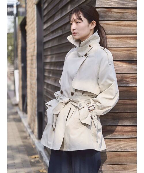 TONAL(トーナル)の「【LIMONTA】トレンチミディコート(トレンチコート・レディース・ベージュ/ネイビー/アイボリー・SMALL/MEDIUM)」の19枚目の写真