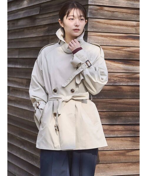 TONAL(トーナル)の「【LIMONTA】トレンチミディコート(トレンチコート・レディース・ベージュ/ネイビー/アイボリー・SMALL/MEDIUM)」の20枚目の写真