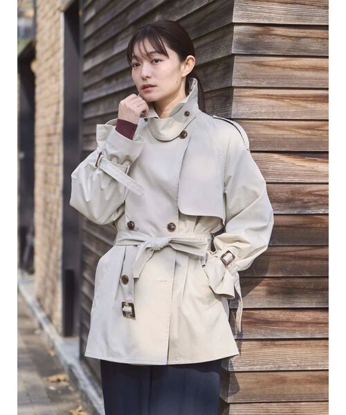 TONAL(トーナル)の「【LIMONTA】トレンチミディコート(トレンチコート・レディース・ベージュ/ネイビー/アイボリー・SMALL/MEDIUM)」の21枚目の写真