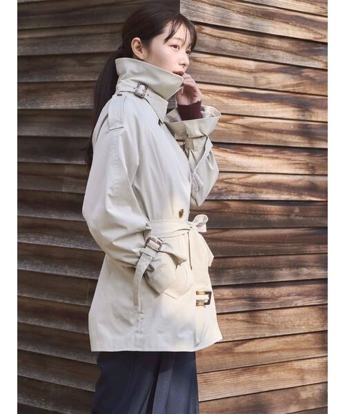 TONAL(トーナル)の「【LIMONTA】トレンチミディコート(トレンチコート・レディース・ベージュ/ネイビー/アイボリー・SMALL/MEDIUM)」の22枚目の写真