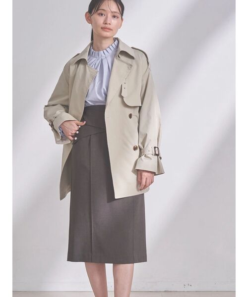 TONAL(トーナル)の「【LIMONTA】トレンチミディコート(トレンチコート・レディース・ベージュ/ネイビー/アイボリー・SMALL/MEDIUM)」の4枚目の写真