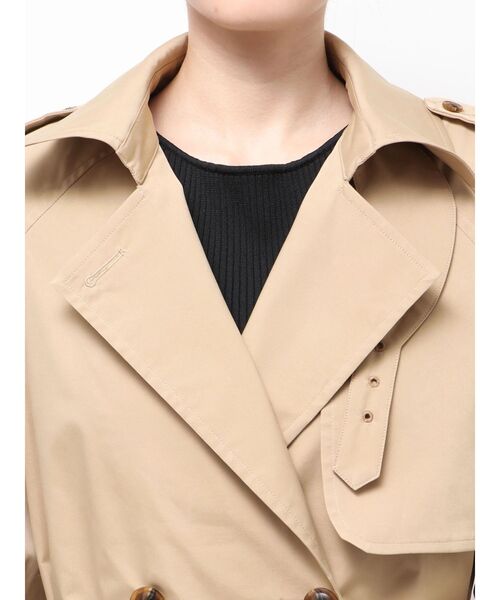 TONAL(トーナル)の「【LIMONTA】トレンチミディコート(トレンチコート・レディース・ベージュ/ネイビー/アイボリー・SMALL/MEDIUM)」の9枚目の写真