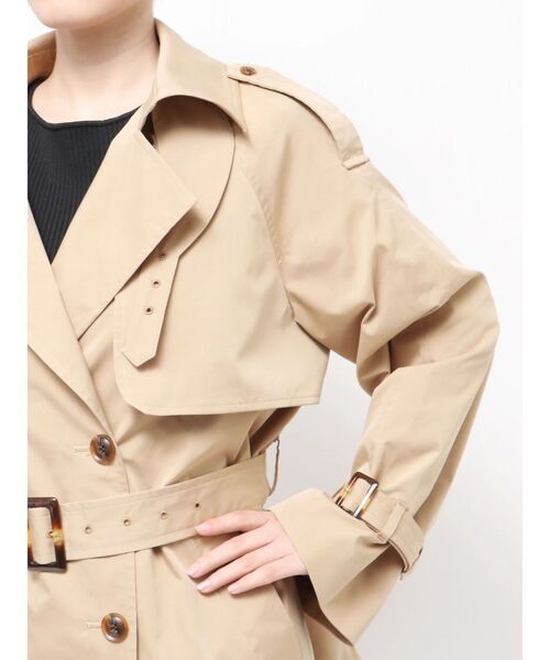 TONAL(トーナル)の「【LIMONTA】トレンチミディコート(トレンチコート・レディース・ベージュ/ネイビー/アイボリー・SMALL/MEDIUM)」の10枚目の写真