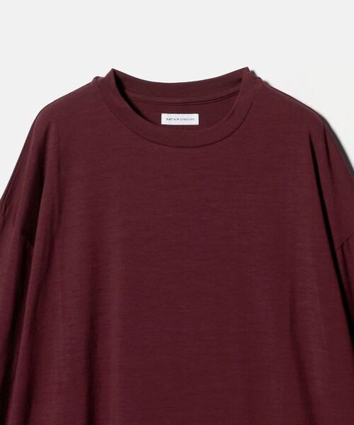 Kaptain Sunshine（キャプテン サンシャイン）の「＜KAPTAIN SUNSHINE＞ WL MRN L/S/Tシャツ（Tシャツ/カットソー・メンズ・ワイン/ネイビー・4/3）」の4枚目の写真